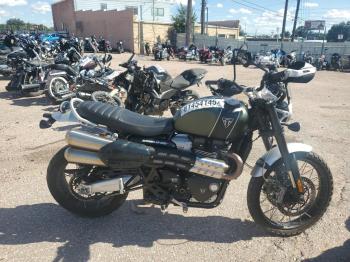  Salvage Triumph Motorcycle Scrambler