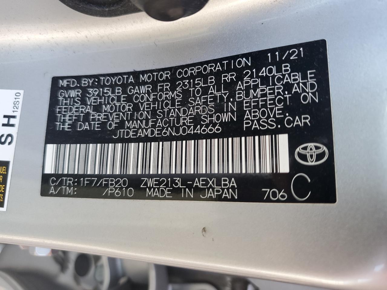 Toyota Corolla Le Image 11