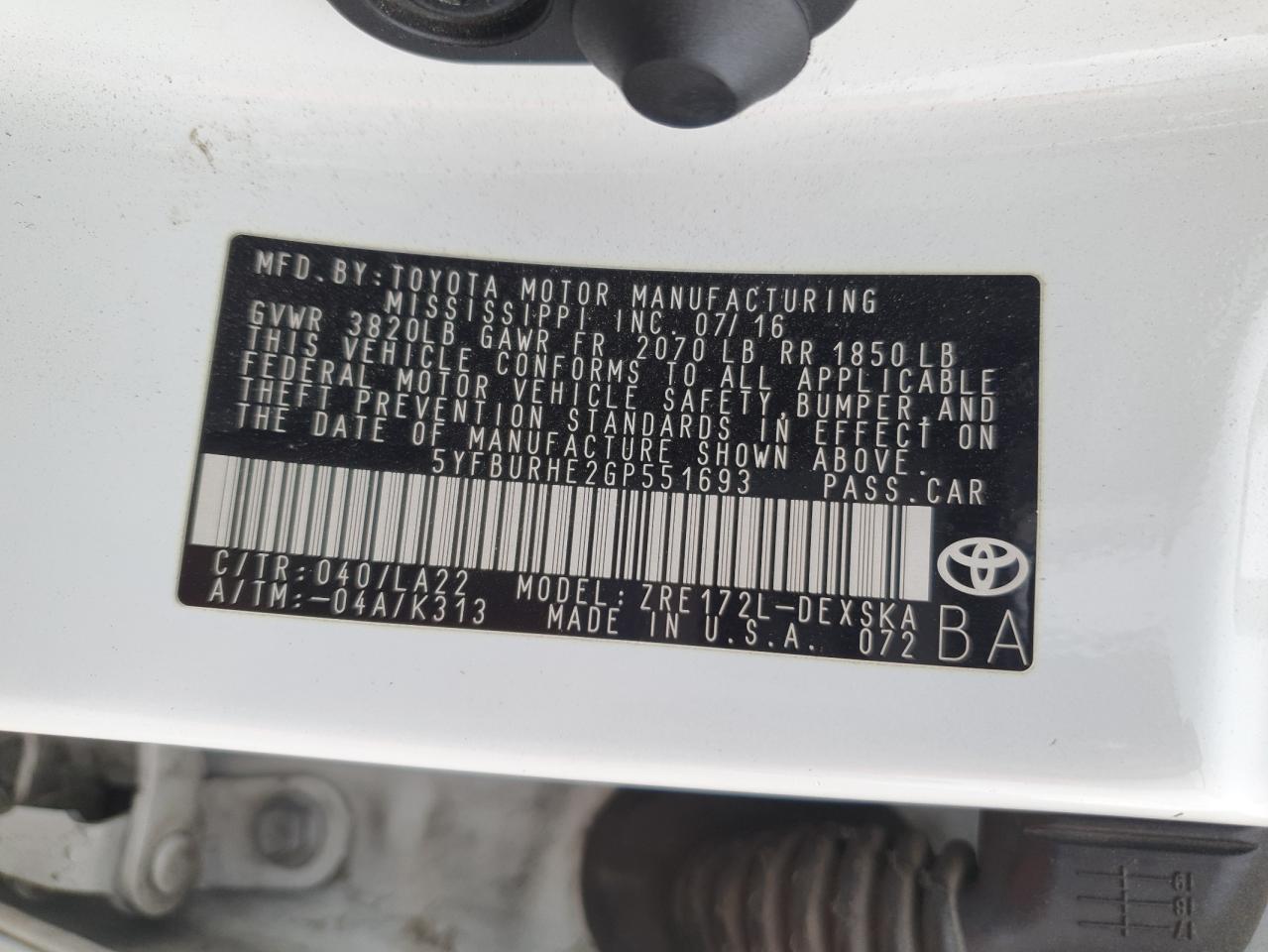 Toyota Corolla L Image 11