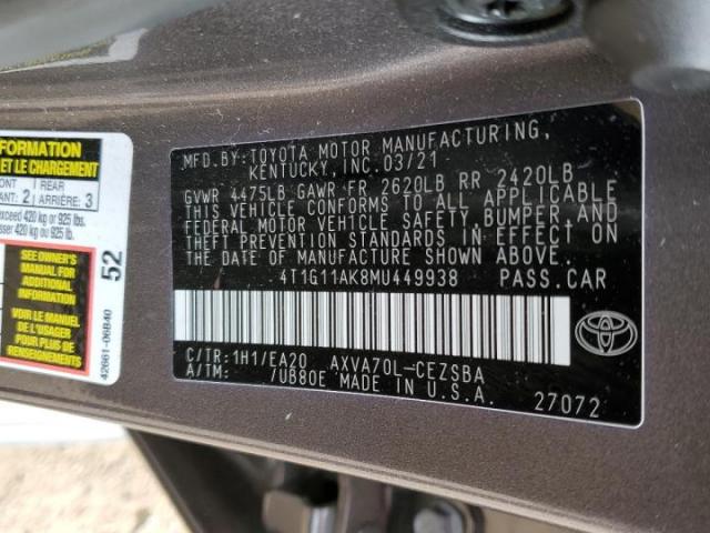 Toyota Camry Se Image 9