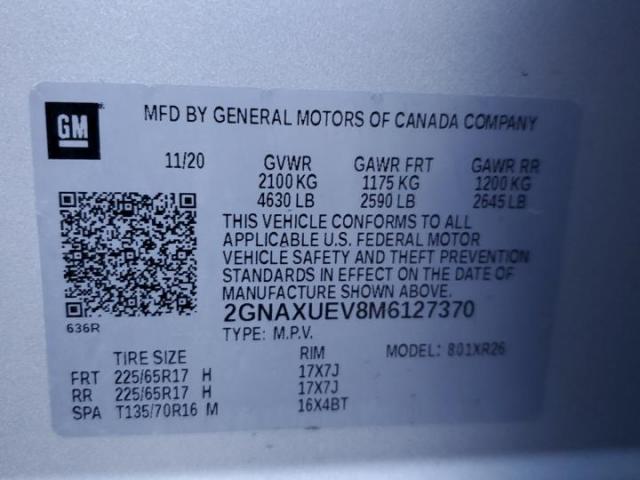 Chevrolet Equinox Lt Image 8