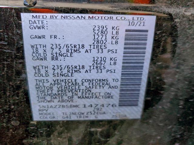 Nissan Murano Sv Image 8