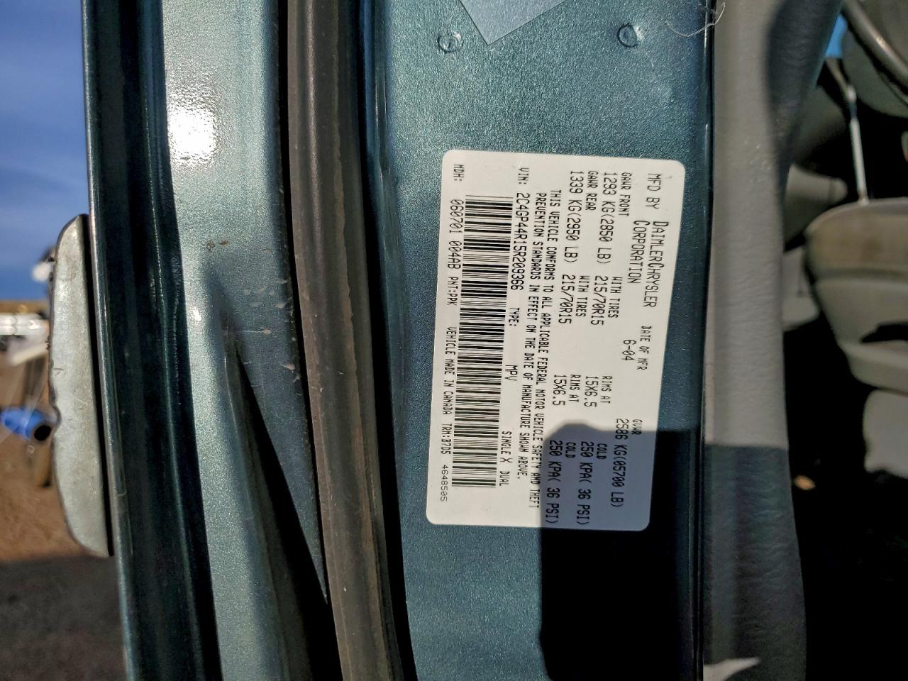 Chrysler Minivan Lx Image 8