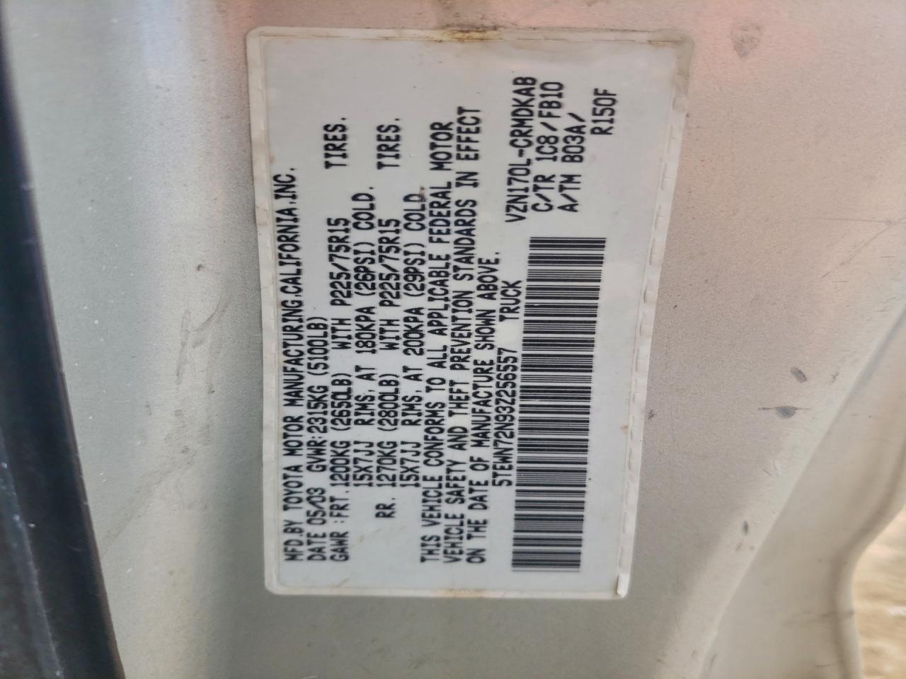 Toyota Tacoma Xtracab Image 9