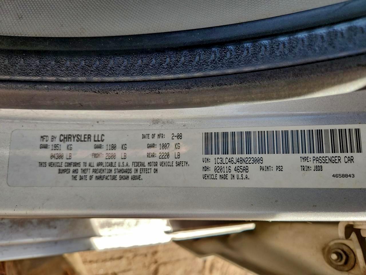 Chrysler Sebring Lx Image 11